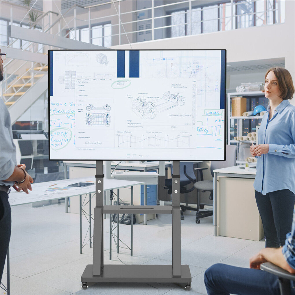 32-100 Heavy Duty TV Wall Mount with Shelf & Wheels