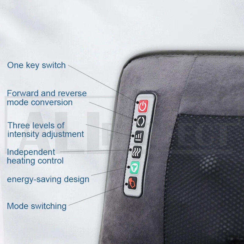 Electric Full Body Massage Mat 10 Motors Heated 45cm Width