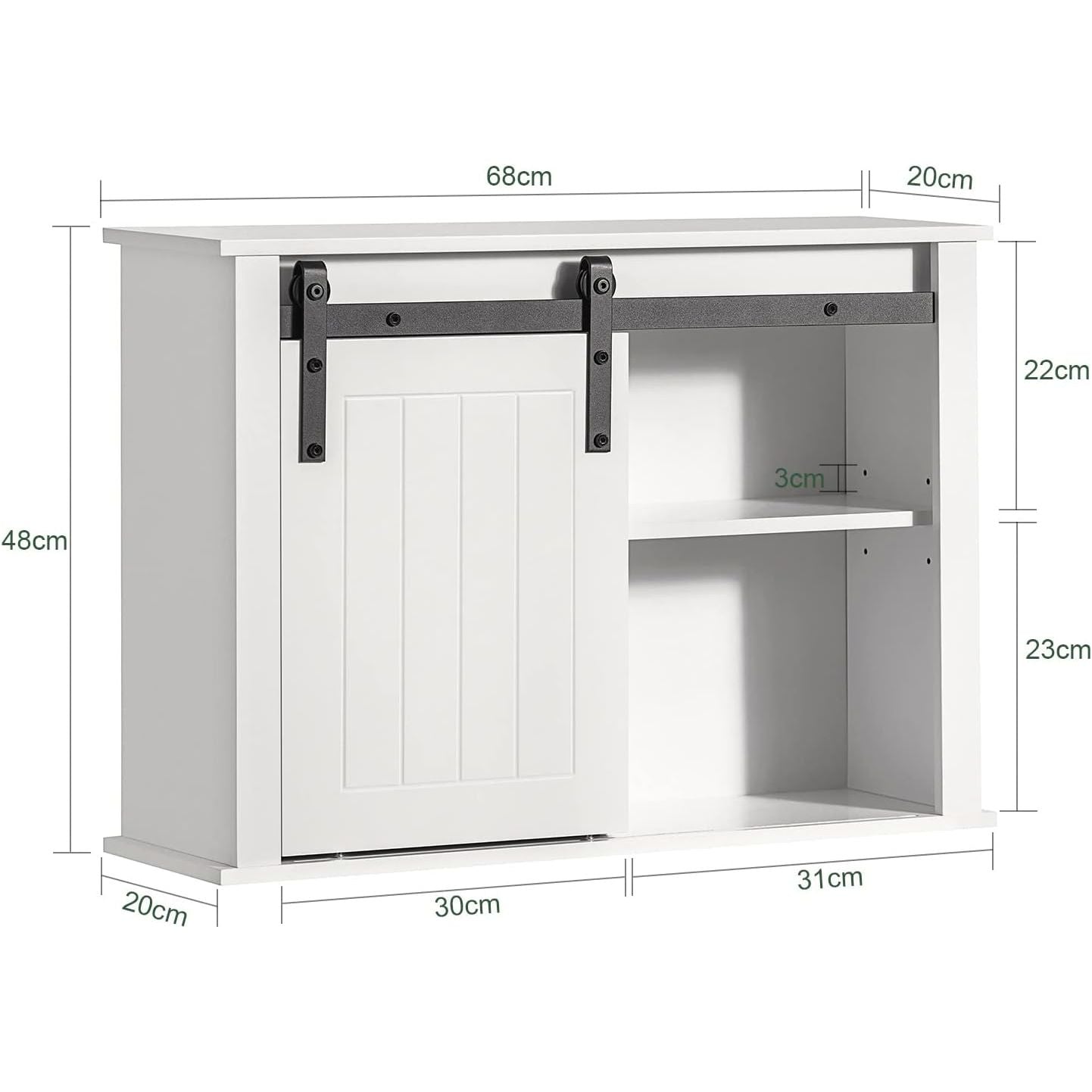 Bathroom Wall Cabinet Storage Cupboard