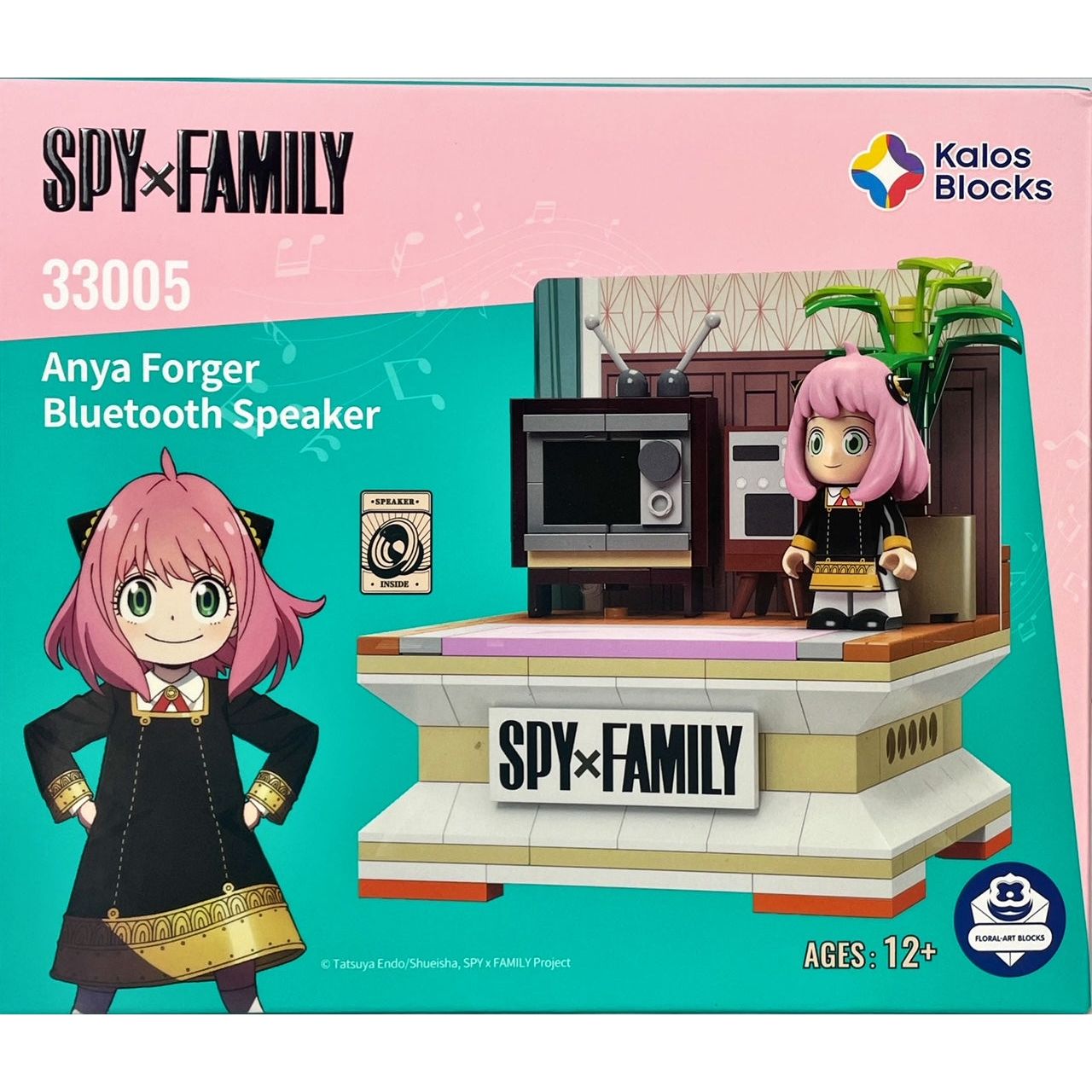 Kalos Spy X Family Anya Forger Building Block Bluetooth Speaker