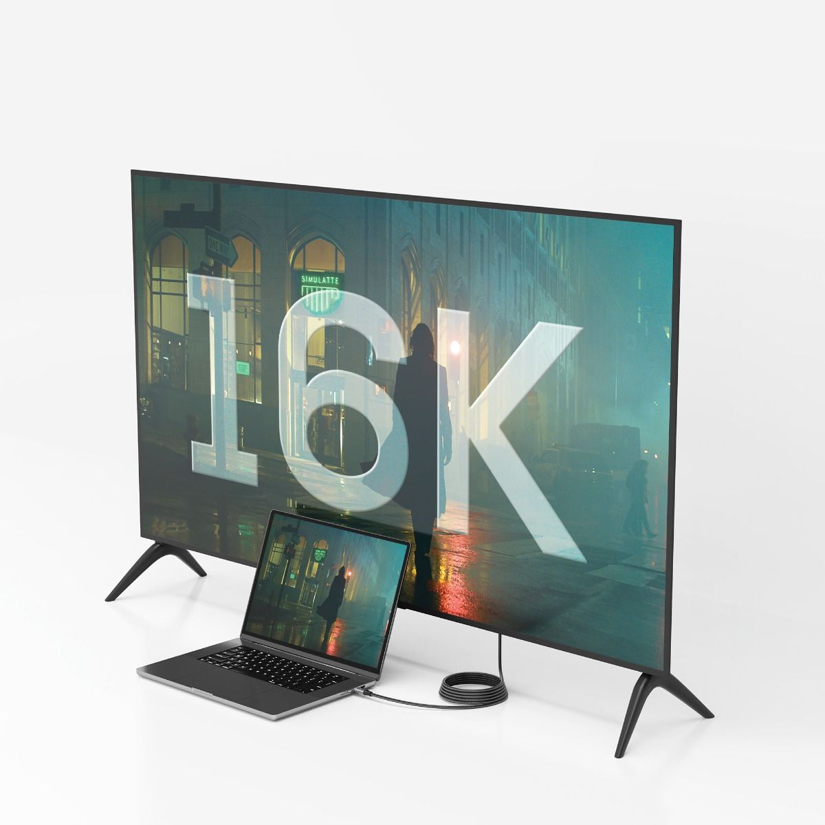 mbeat Tough Link 1.8m 16K USB-C to DP Cable - Space Grey