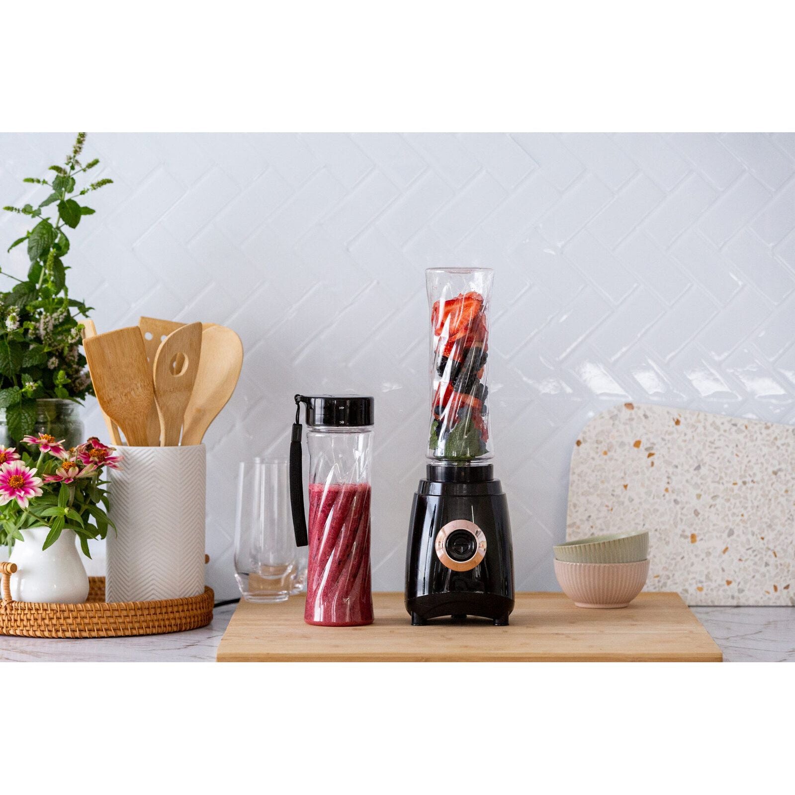 Portable Personal Blender, w/ 2 400ml Non-BPA Bottles