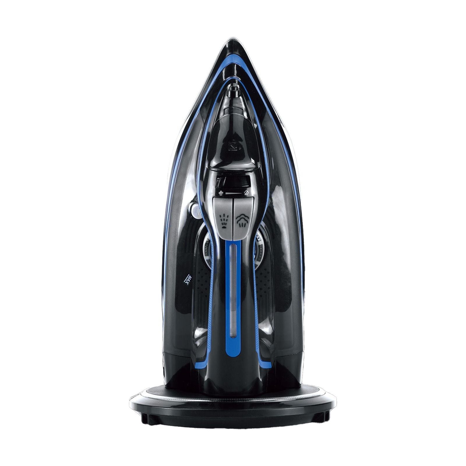 Cordless Steam Iron w/ Ceramic Soleplate, 360 degree Charging Base, Self-Cleaning