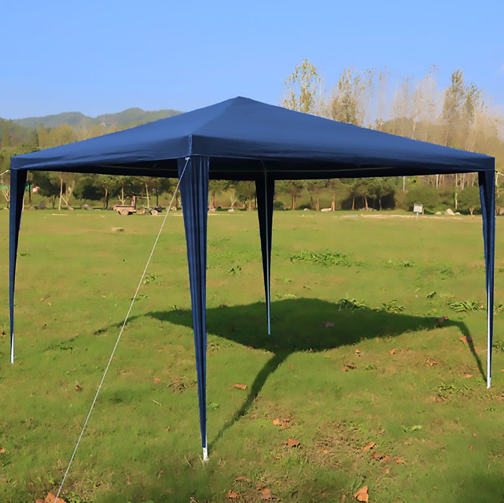 Marquee Pop Up Gazebo for Outdoor Events (UV & Water Resistant) - 3x3m (Blue) - (20 Person Capacity)