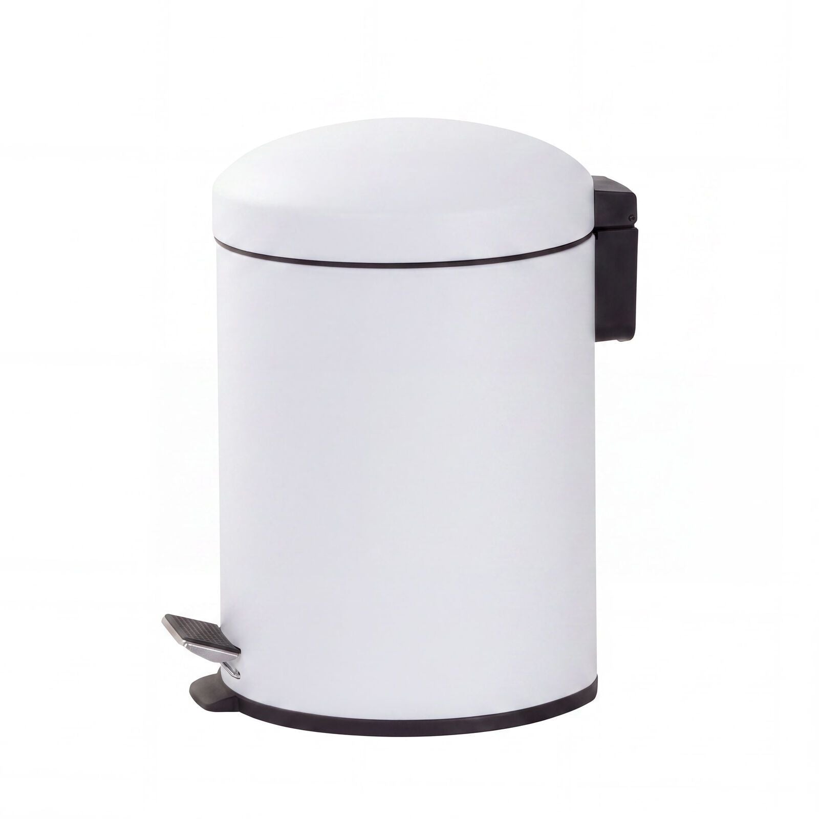 6L Compact Pedal Bin with Stainless Steel and Plastic Construction