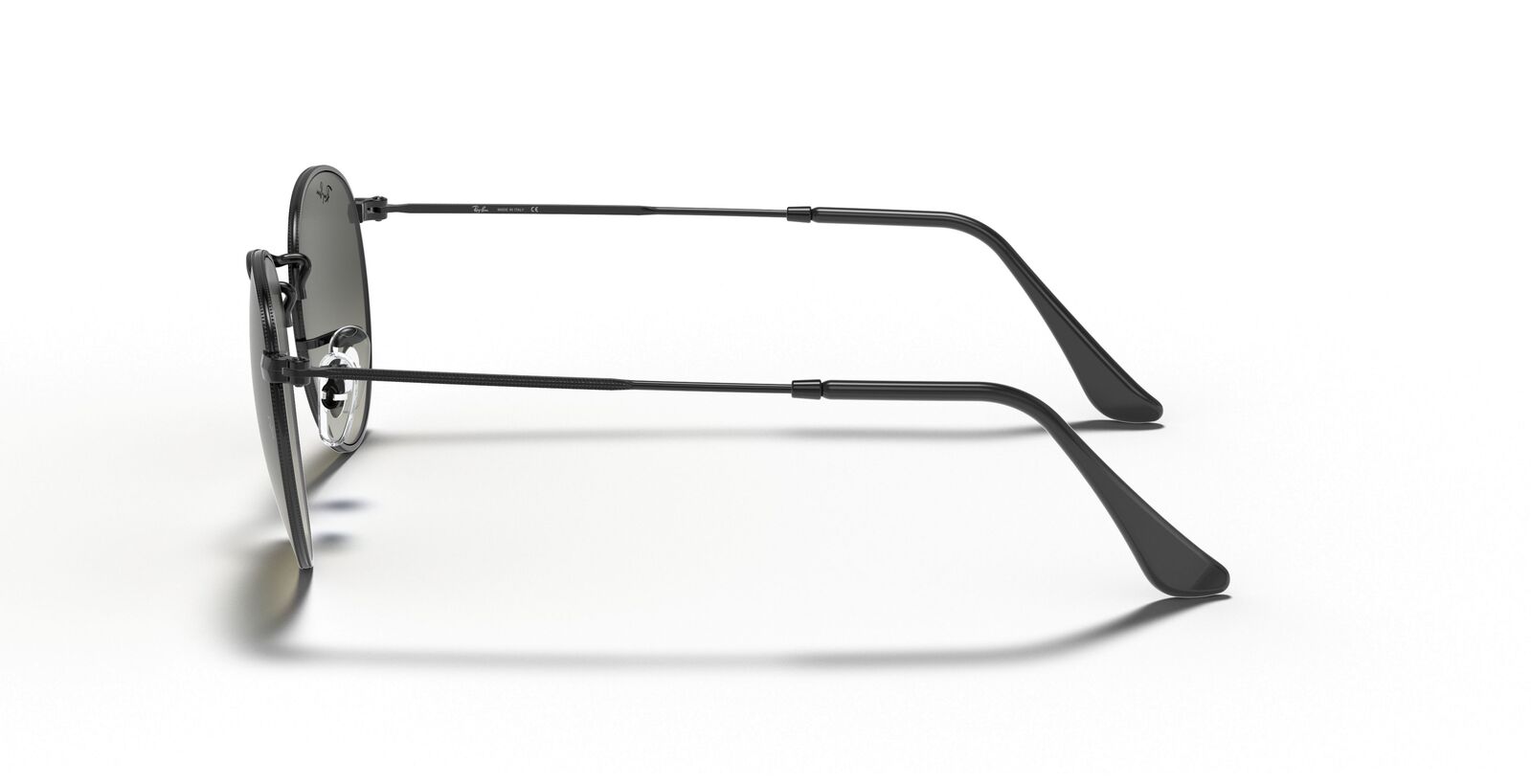 Round Flat Grey Gradient Lenses Sunglasses