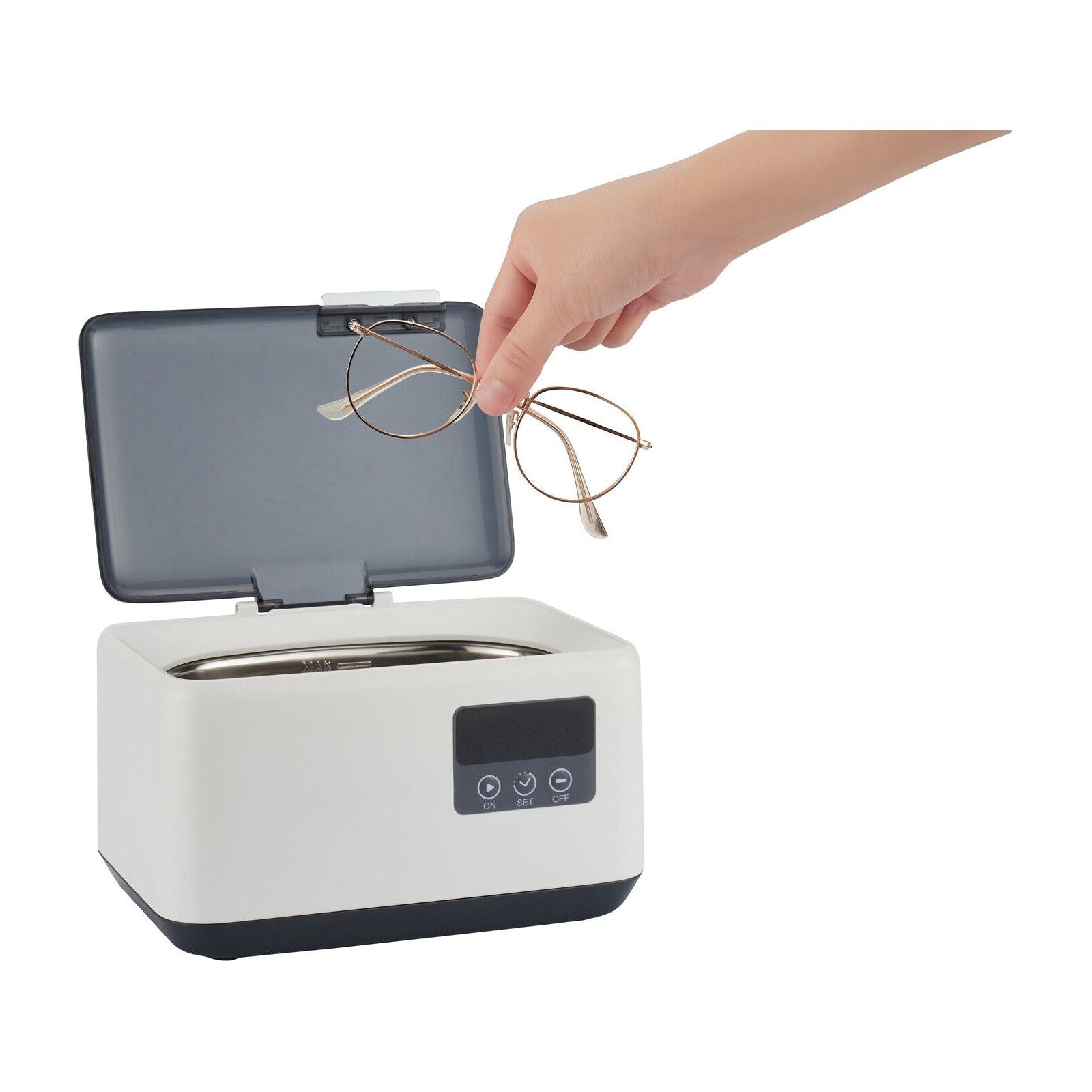 50W Ultrasonic Jewellery Cleaner, 4800HZ w/ 600ml Tank and LED Display