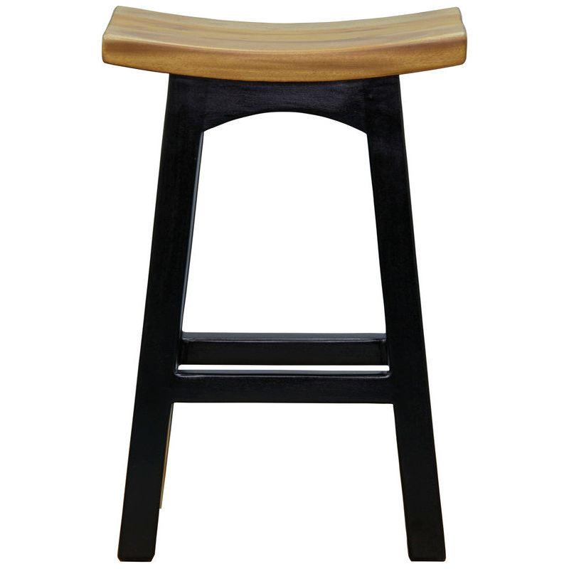 Tokyo Timber Kitchen Counter Stool (Black Caramel)