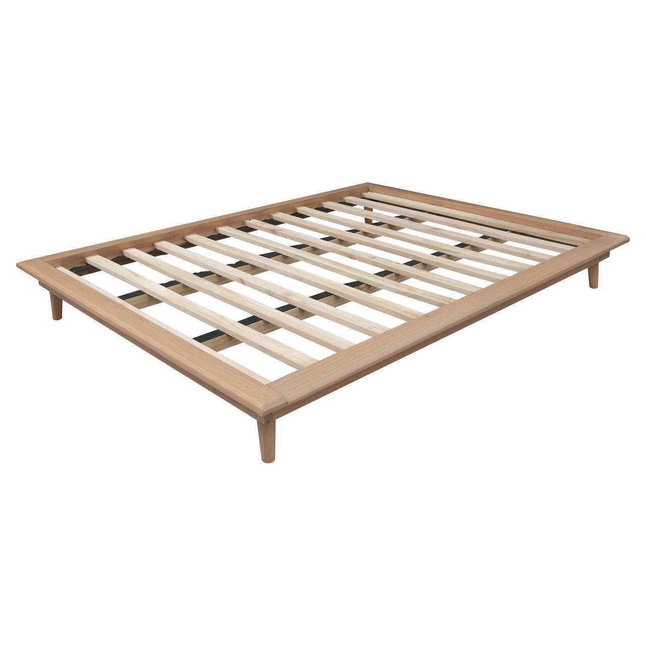 Gatsby Queen Size Platform Bed Base (Natural)