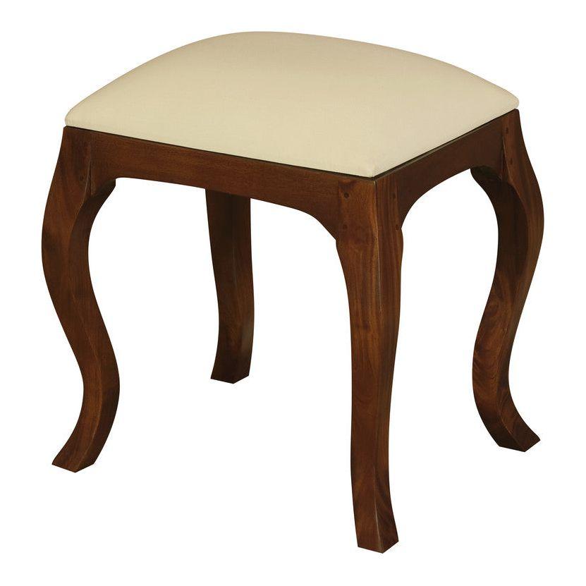 Eloise Cabriole Leg Dressing Stool (Mahogany)