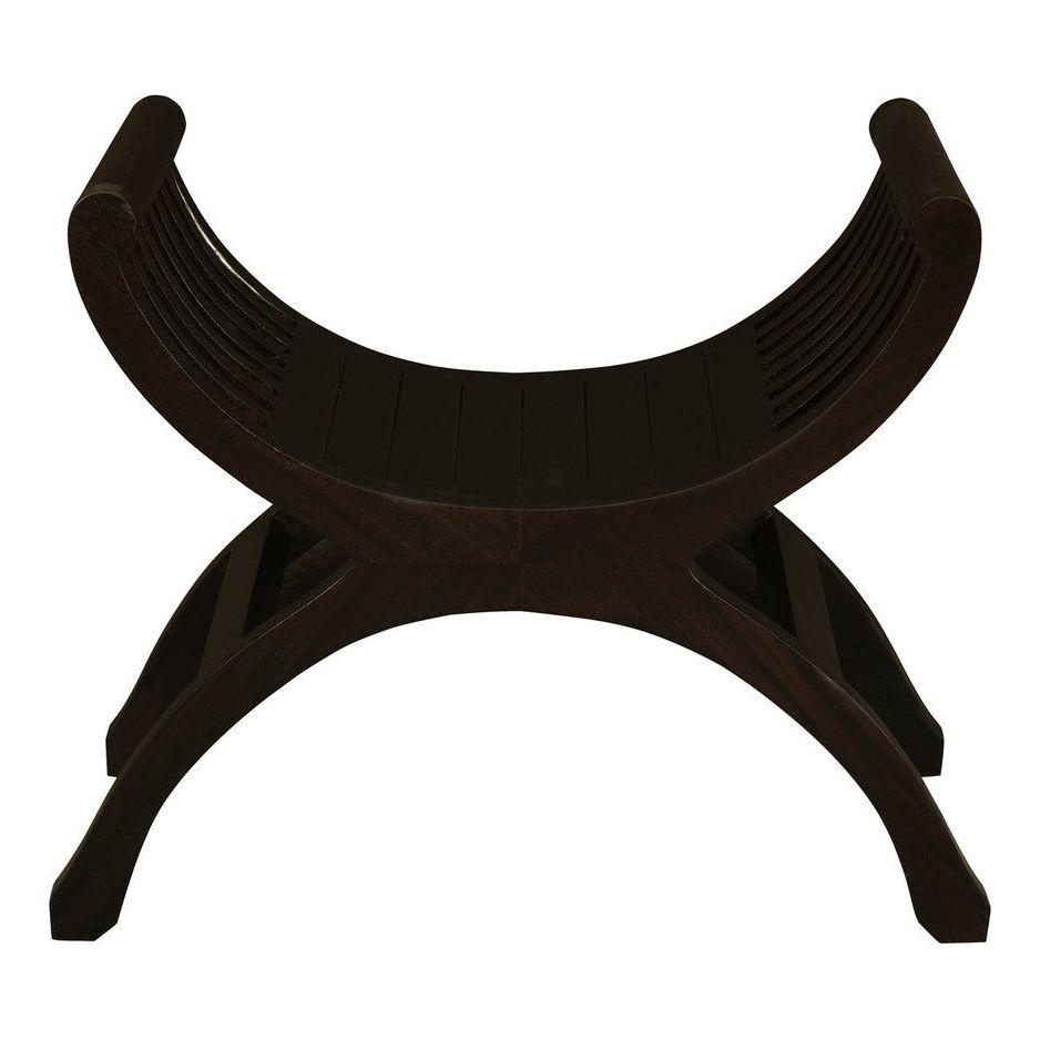 Maeve Solid Mahogany Single Seater Stool (Chocolate)