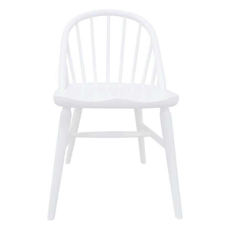 Vera Solid Oak Dining Chair - Set of 2 (White)