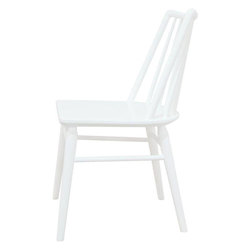 Riviera Solid Oak Dining Chair - Set of 2 (White)