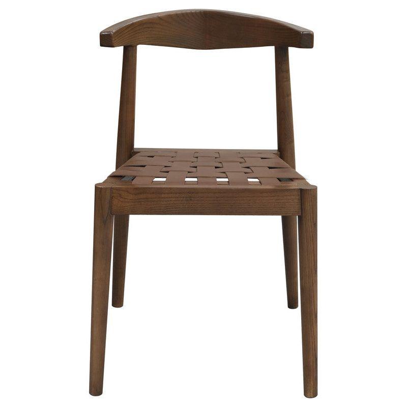 Elliot Leather Dining Chair (Walnut)