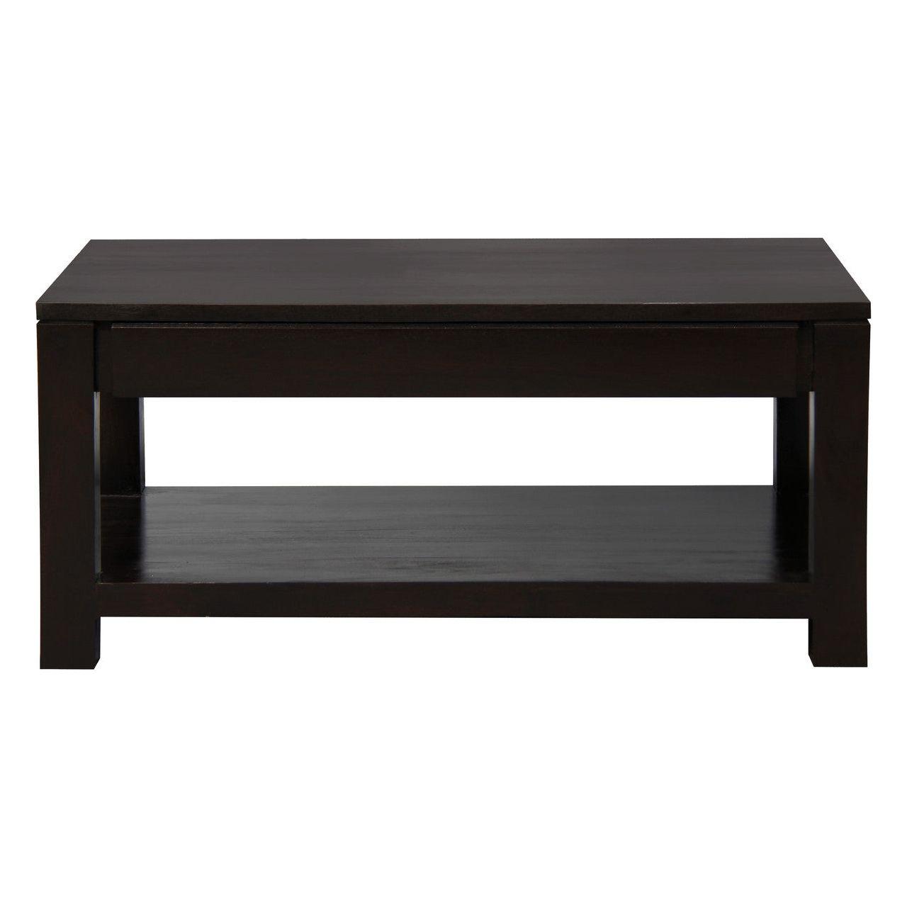 Amsterdam 2 Drawer Coffee Table - Chocolate