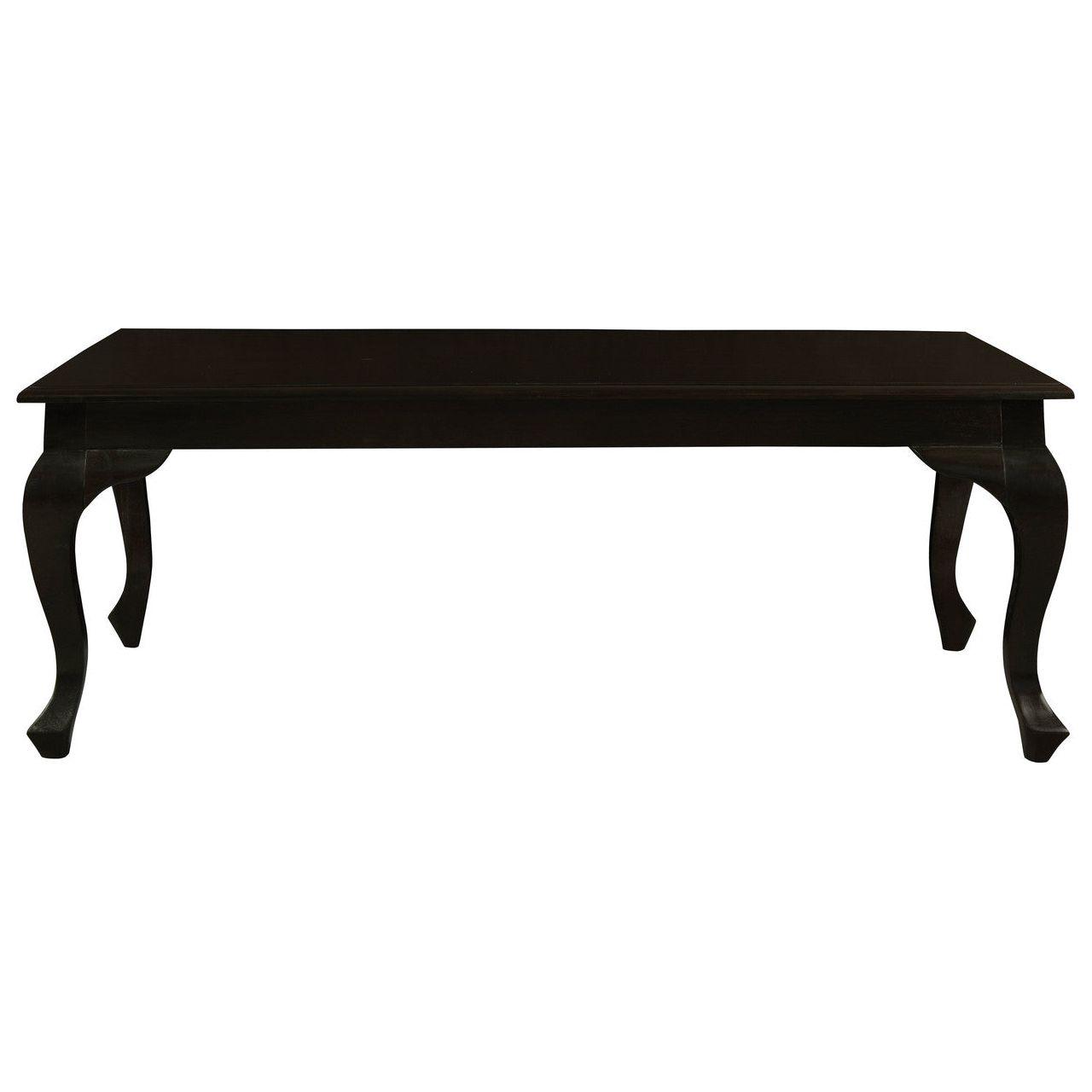 Queen Anne Coffee Table 120 x 70 cm - Chocolate