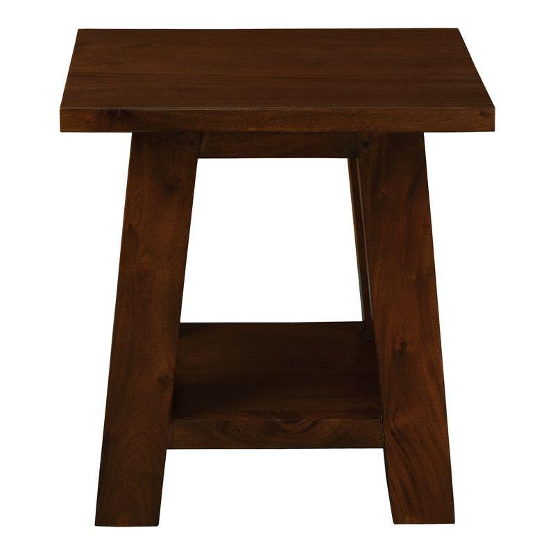 Tokyo Solid Mahogany Timber Lamp Table (Mahogany)