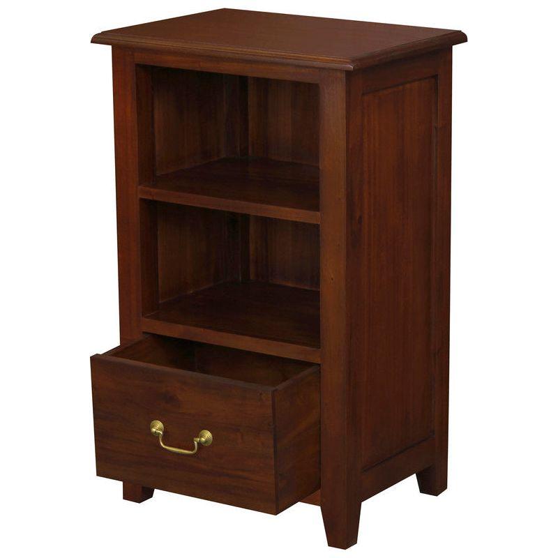 Tasmania 1 Drawer Solid Mahogany Timber Lamp Table (Mahogany)