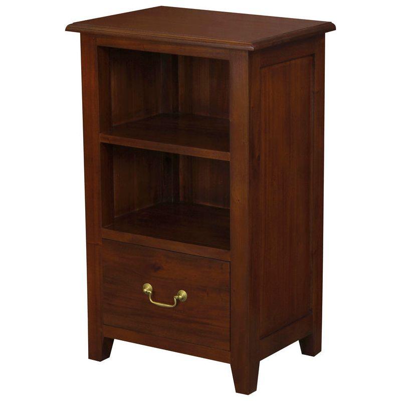 Tasmania 1 Drawer Solid Mahogany Timber Lamp Table (Mahogany)