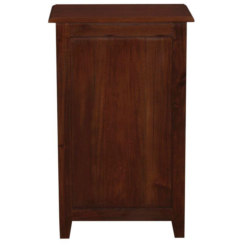 Tasmania 1 Drawer Solid Mahogany Timber Lamp Table (Mahogany)