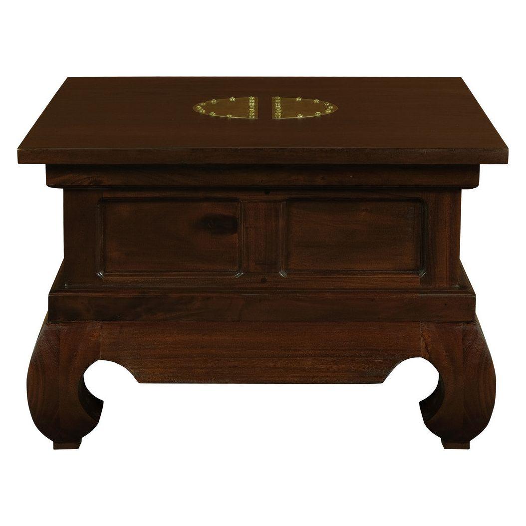 Dynasty Solid Mahogany Timber Lamp Table 60 x 60 cm (Mahogany)
