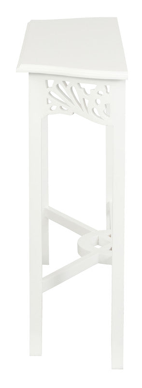 Jepara Carved Sofa Table (White)