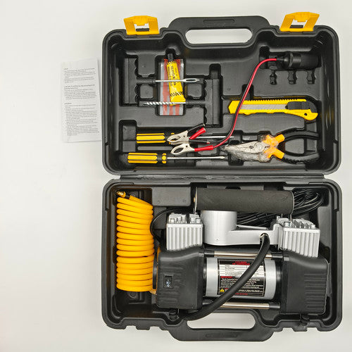 150PSI 12V Car Air Compressor Portable Tyre Deflator Inflator Pump 4WD Car Truck RED CASE