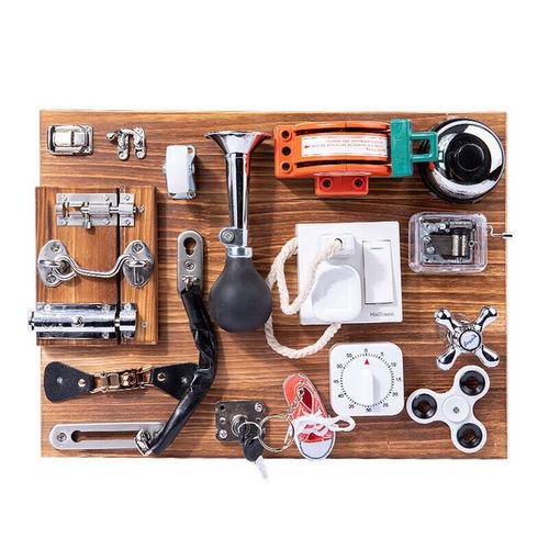 Sensory Toys Activity Board Educational Learning Toys Brain Games Preschool AU