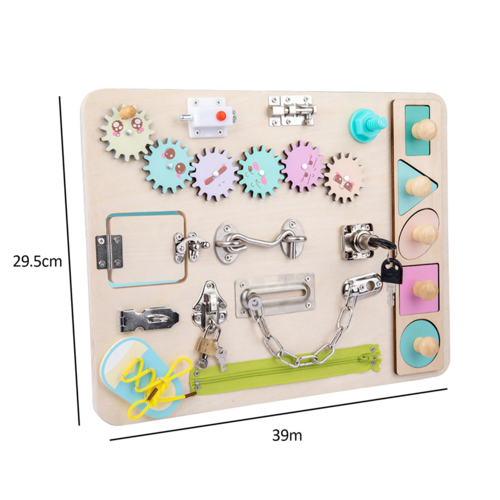 Sensory Toys Activity Board Educational Learning Toys Brain Games Preschool AU