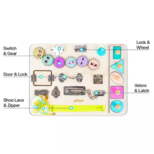 Sensory Toys Activity Board Educational Learning Toys Brain Games Preschool AU