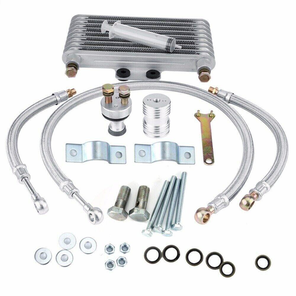 New 125ml Motorcycle Oil Cooler Cooling Radiator Kit For Honda CB CG 100CC-250CC