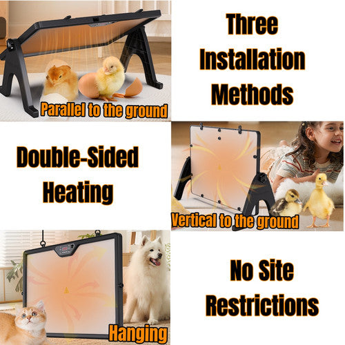 Chick Brooder Heating Plate Chicken Coop Heater Dual-Sided Duck Poultry Brooder