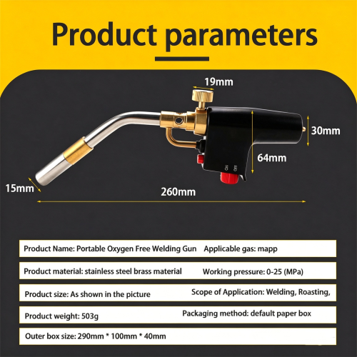 Propane Mapp Torch Head with Trigger Igniter 3 Nozzles TS8000 High Intensity AU