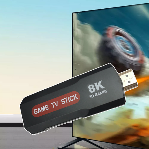 128GB 2025 NEW 8K HDMI Video Game Stick Console 55000+ 2 Wireless Controller