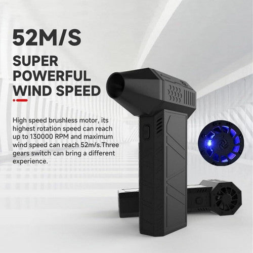 130000 RPM Powered Mini Jet Fan Dry Fan Mini Blower Turbo Fan Multifunctional