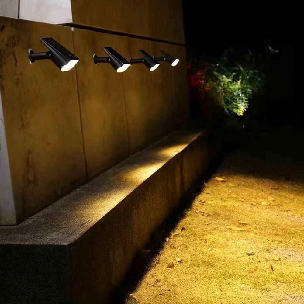 4PCS Solar LED Spotlights Spot Light Outdoor Garden Yard Lawn Pathway Warm white