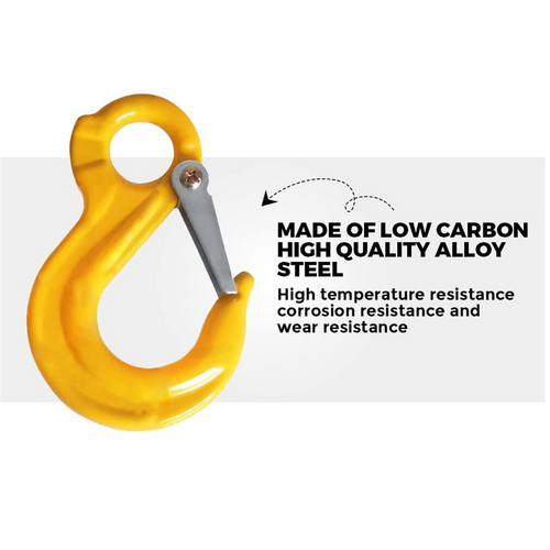 8/10mm Hammerlock +Eye Sling Hook Safety Chain Caravan Trailer connecting Extend