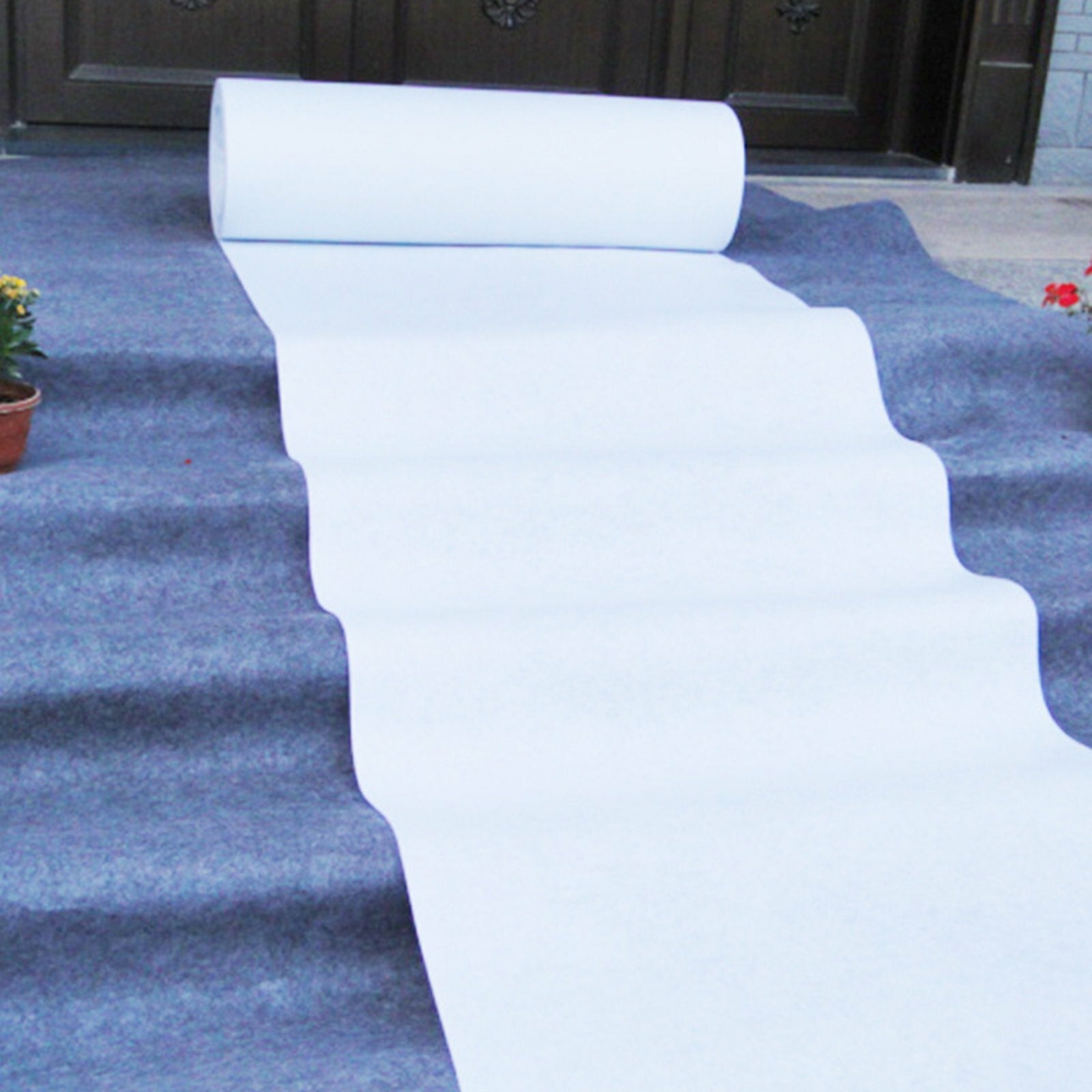 10X1.2M White Carpet Aisle Runner Wedding Party Event Decoration Mats Rugs