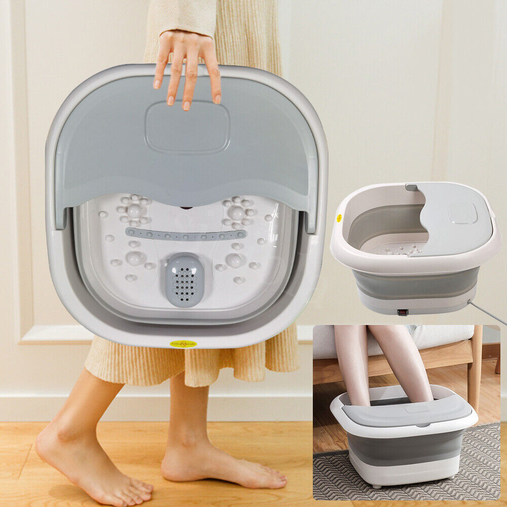 Electric Foot Spa Massager Footbath Pedicure Heat Soak Home Bath Tub Massage