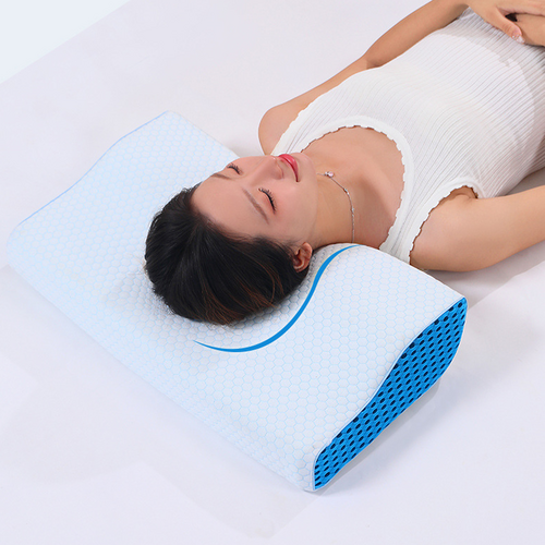 Memory Foam Contour Pillow Cervical Groove Ergonomic Neck Comfort AU