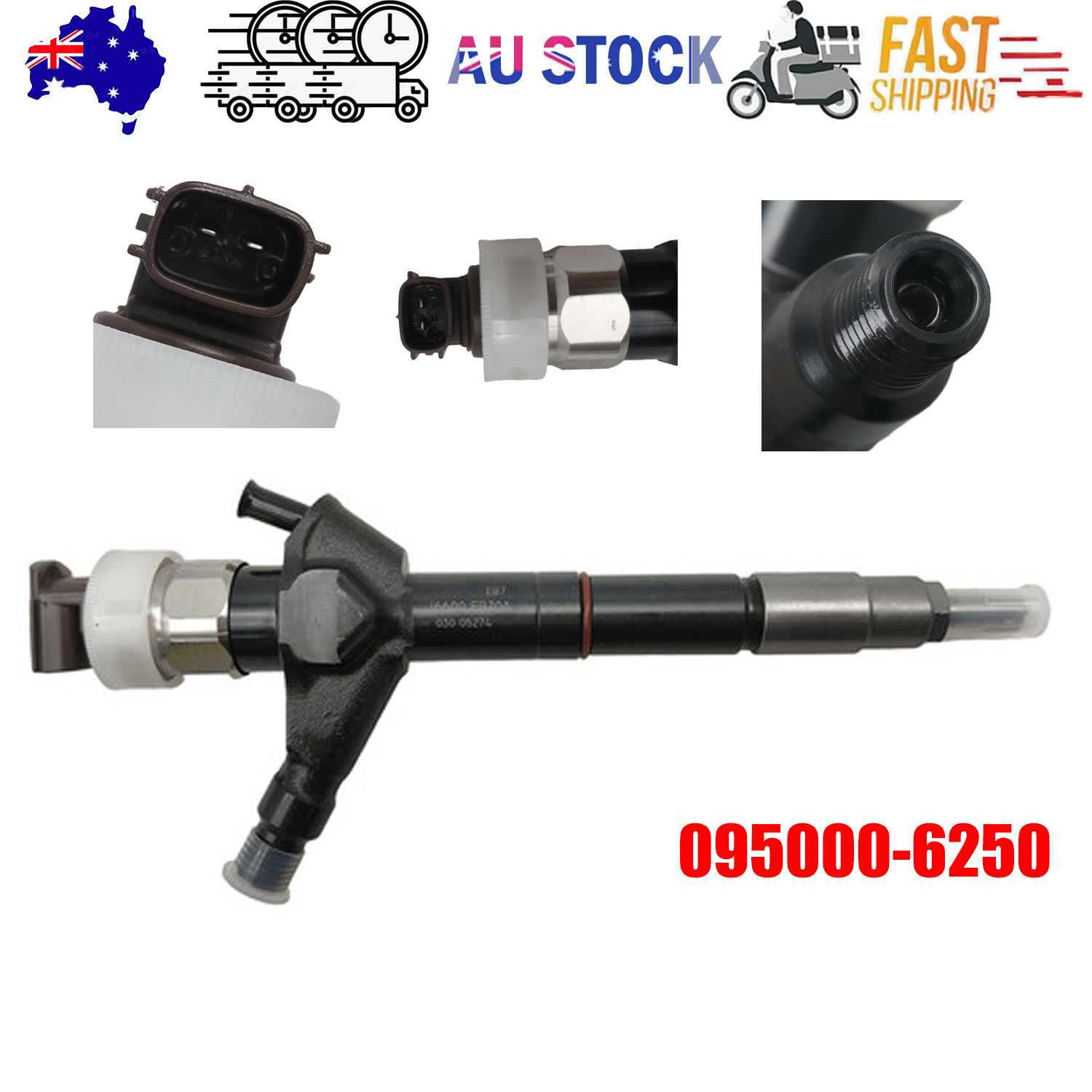 For Nissan YD25DDTI Navara D22 16600-EB70C Fuel Injector 095000-6250 095000-6251