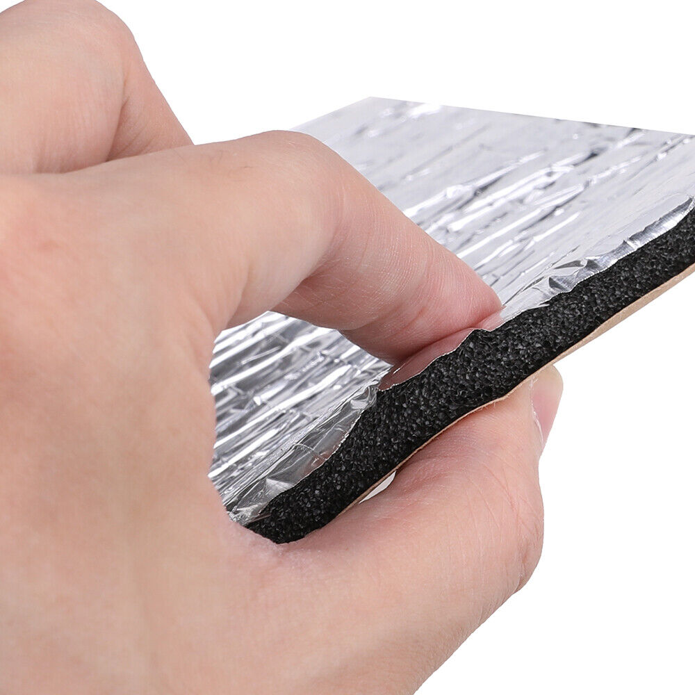 12PCS Car Engine Bay Bonnet Sound Deadener Noise Insulation Foam Proofing Heat