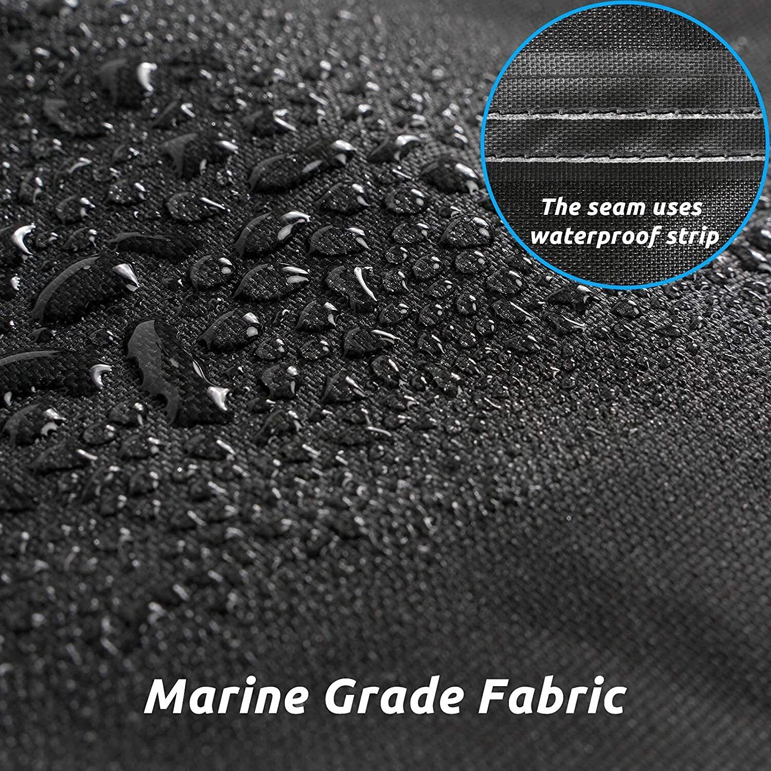 Heavy-Duty Marine Grade 17ft-19ft / 5.2m-5.8m Trailerable Jumbo Boat Cover 420D