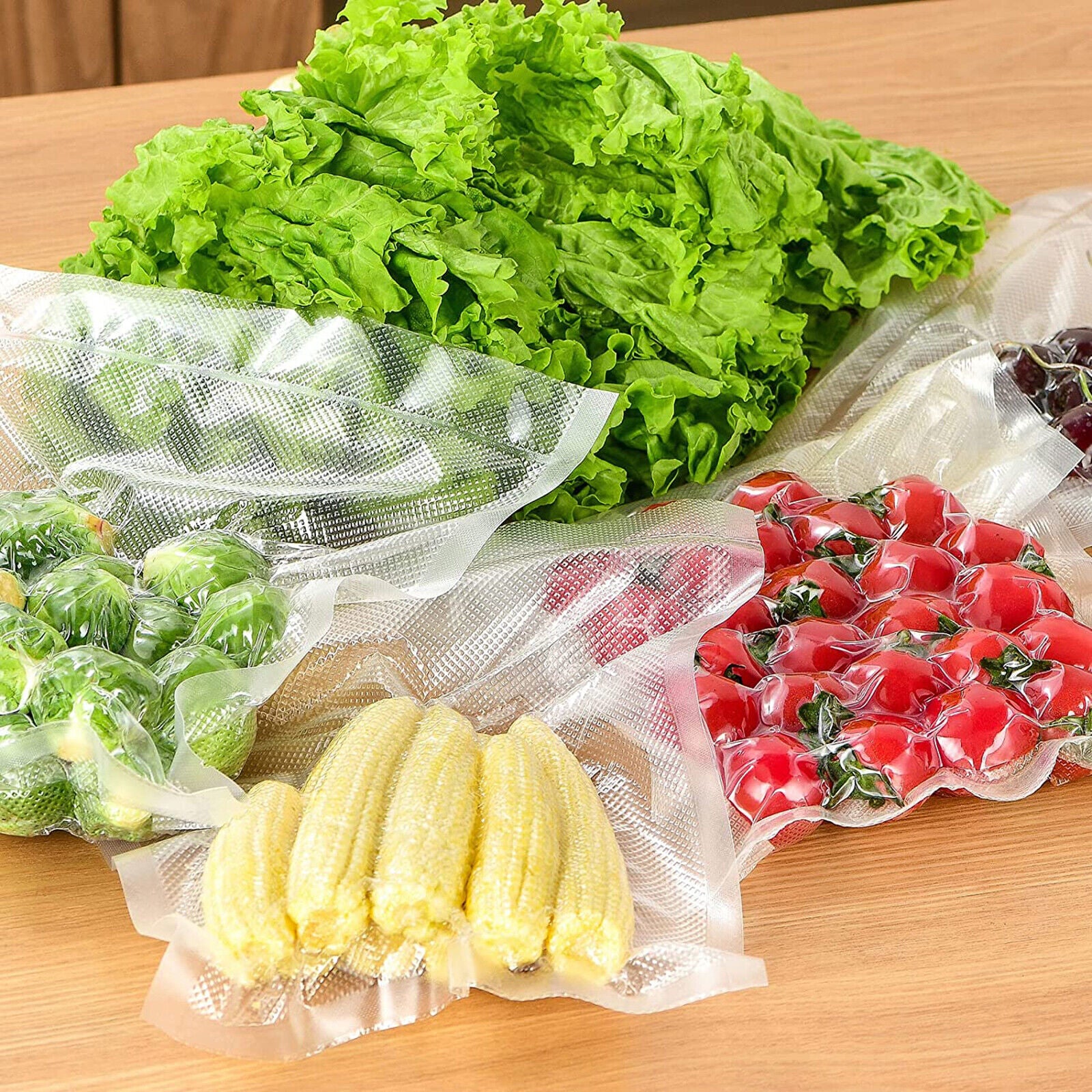 100X Vacuum Sealer Bags Precut Food Storage Saver Heat Seal Cryovac BPA-Free 15x25cm