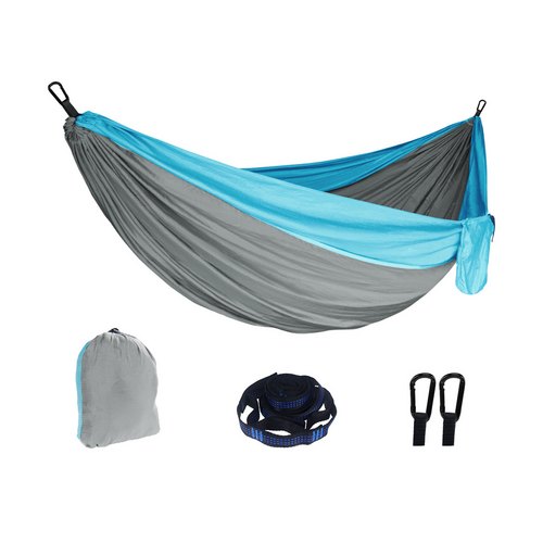 Outdoor Camping Hammock Lightweight 260x140cm Portable Travel Lightblue