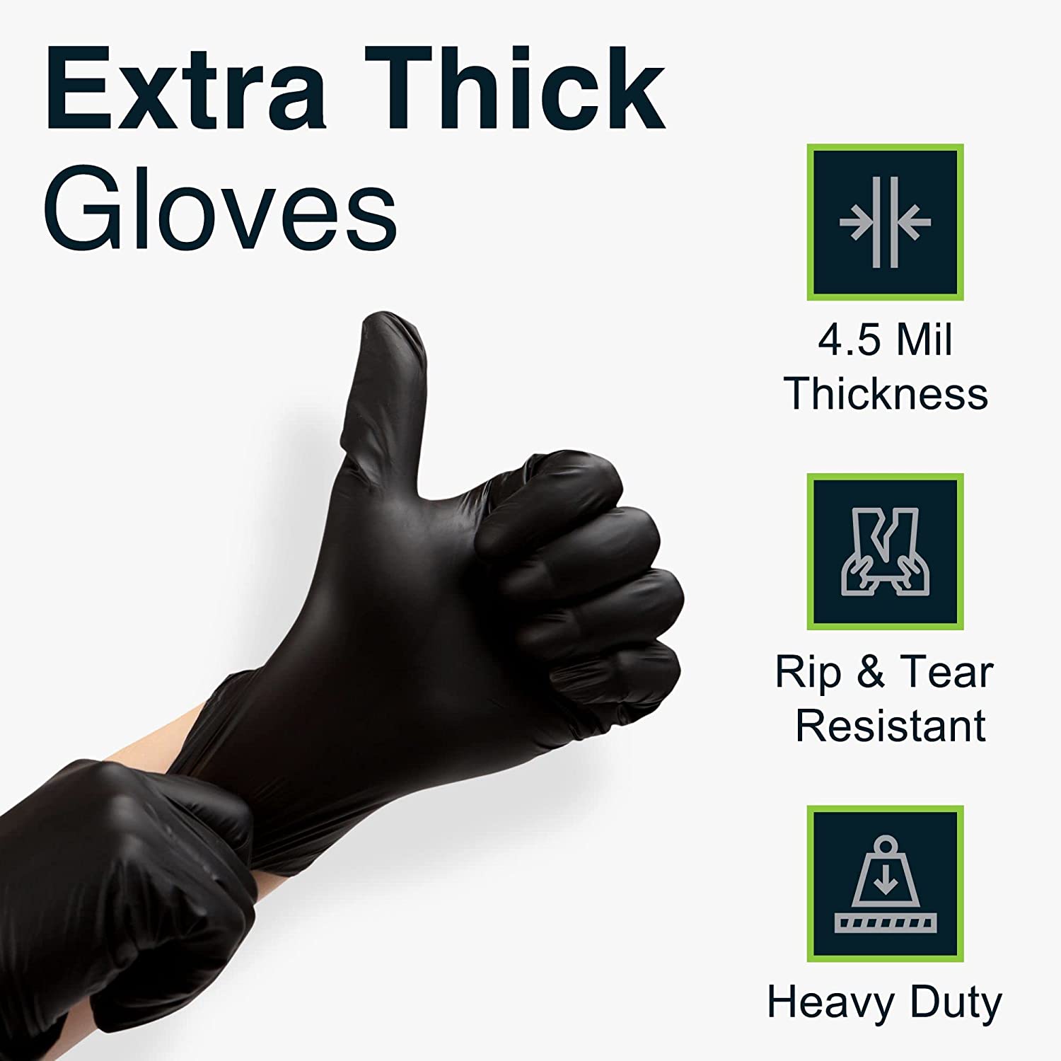 6g Flexible Disposable Nitrile Gloves For Mechanic Work Food Prepa 100pcs L