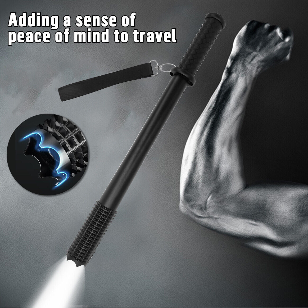 90000LM Baseball Bat LED Flashlights Waterproof Powerful Aluminium for Emergency