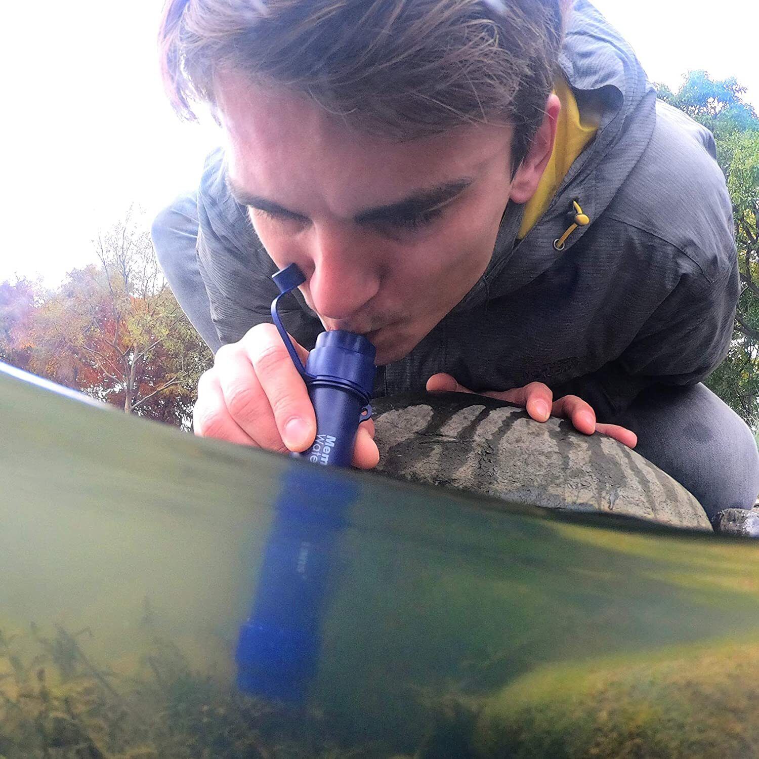 Personal Water Filter Straw 5000L Outdoor Survival Water Purification Straw0.1μm