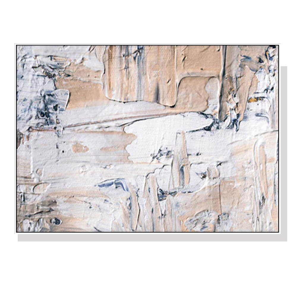 Wall Art 100cmx150cm Modern Abstract Oil Painting Style White Frame Canvas