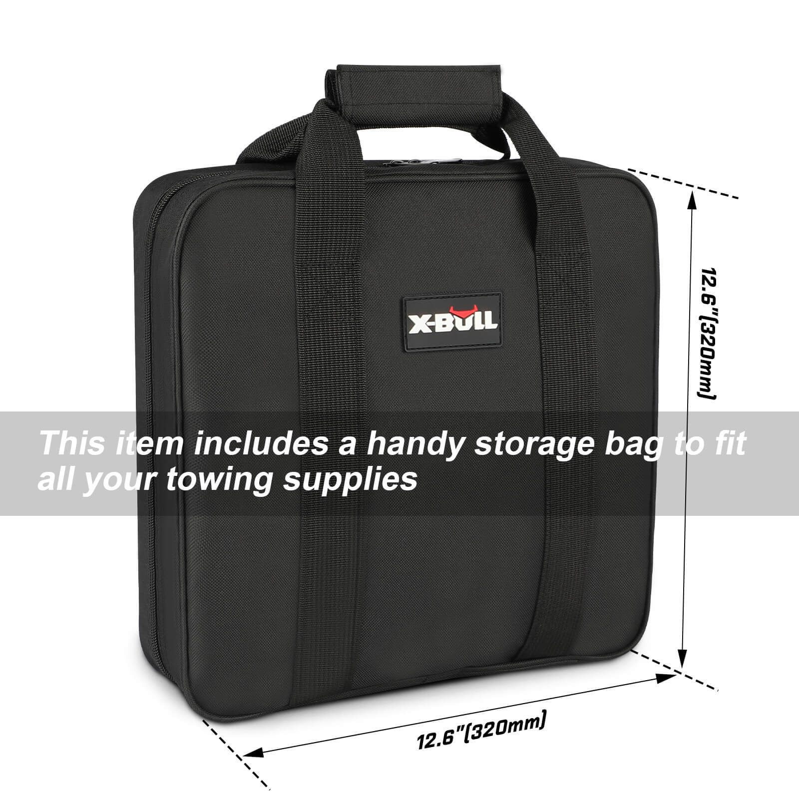 X-BULL 4WD Recovery Kit Snatch Strap Hitch Receiver Folding Shovel Survival 4X4